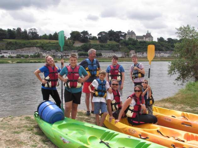 Cano avec Chteau de Chaumont sur Loire